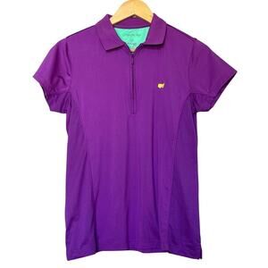 Masters Golf Polo Shirt Women's Size Medium Purple SPF Magnolia Lane Preppy